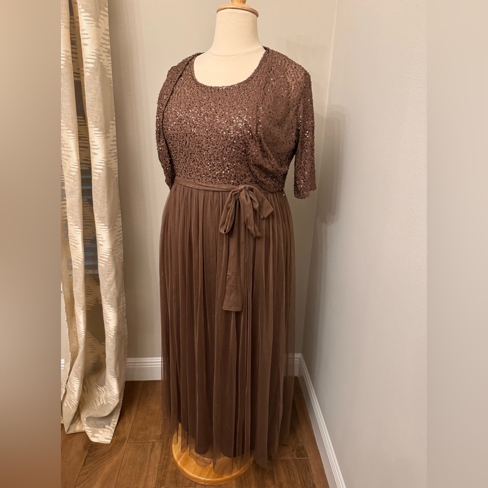 Sequin Dress with Jacket 🤎